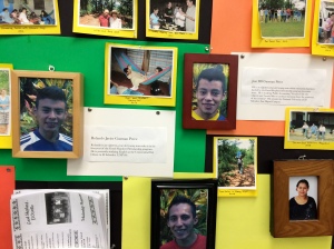 A bulletin board prepared by the folks at Good Shepherd about their scholarship students!
